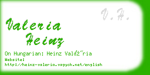valeria heinz business card